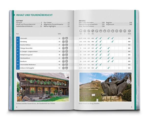 Produktbild: KOMPASS Wanderf&uuml;hrer Schwarzwald S&uuml;d mit Naturpark, Kaiserstuhl und Markgr&auml;flerland, 60 Touren mit Extra-Tourenkarte