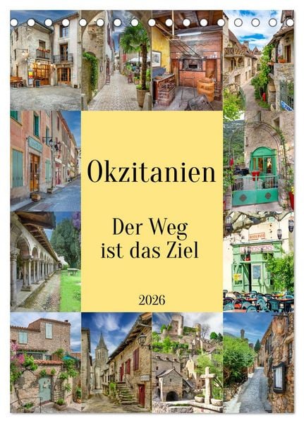 Produktbild: Okzitanien, Der Weg ist das Ziel (Tischkalender 2026 DIN A5 hoch), CALVENDO Monatskalender