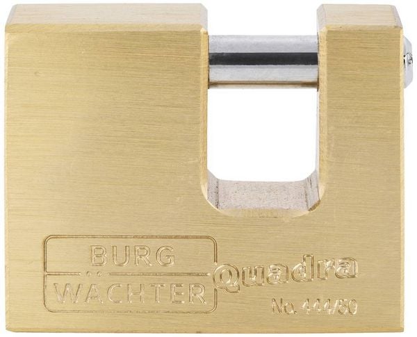 Produktbild: Burg W&auml;chter 28591 Vorh&auml;ngeschloss 50.00 mm verschieden schlie&szlig;end Messing Schl&uuml;sselschloss