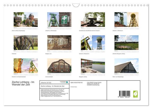 Produktbild: Zeche Lohberg - Im Wandel der Zeit (Wandkalender 2026 DIN A3 quer), CALVENDO Monatskalender