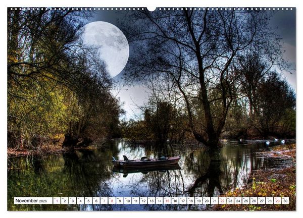 Produktbild: Tr&auml;ume im Mondlicht (hochwertiger Premium Wandkalender 2026 DIN A2 quer), Kunstdruck in Hochglanz