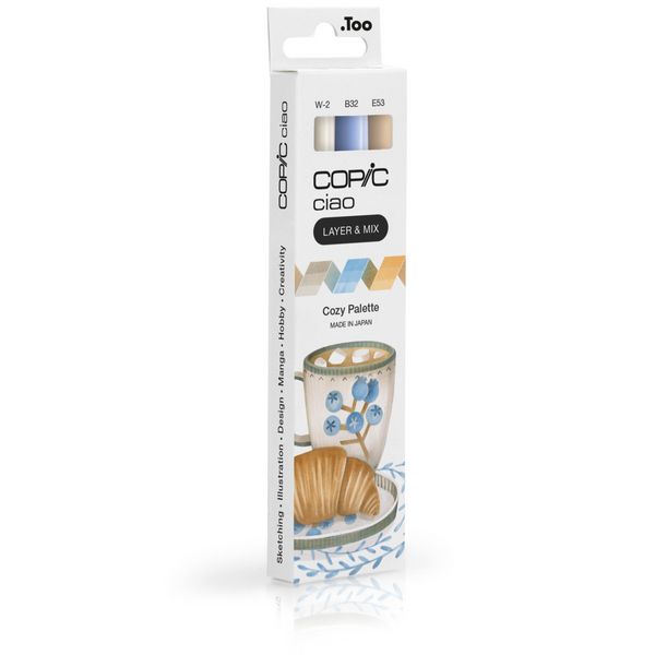 Produktbild: Copic Marker Set Ciao LAYER&MIX Cozy Palette 3 St&uuml;ck Faltschachtel