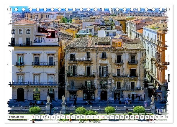 Produktbild: Palermo die marode Sch&ouml;nheit (Tischkalender 2026 DIN A5 quer), CALVENDO Monatskalender
