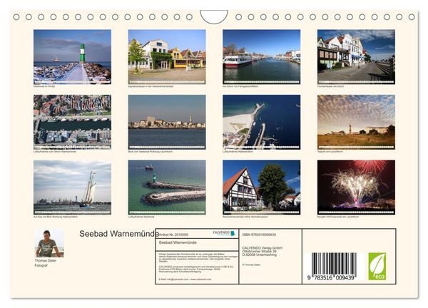 Produktbild: Seebad Warnem&uuml;nde (Wandkalender 2026 DIN A4 quer), CALVENDO Monatskalender