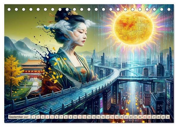 Produktbild: Spiegelst&auml;dte der Seele - Urbanes Labyrinth der Wahrnehmung (Tischkalender 2027 DIN A5 quer), CALVENDO Monatskalender