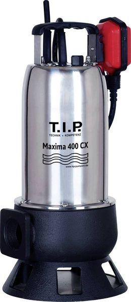 T.I.P. - Technische Industrie Produkte Maxima 400 CX 30140 Schmutzwasser-Tauchpumpe 24000 l/h 9 m