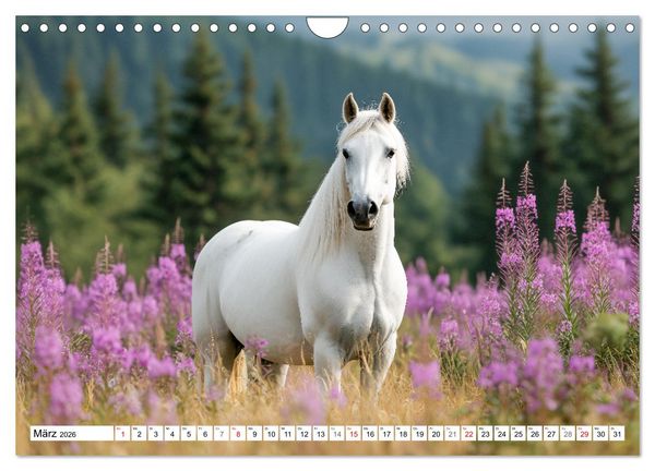 Produktbild: Pferde in freier Natur (Wandkalender 2026 DIN A4 quer), CALVENDO Monatskalender