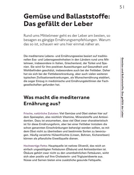 Produktbild: Die richtige Ern&auml;hrung bei Fettleber