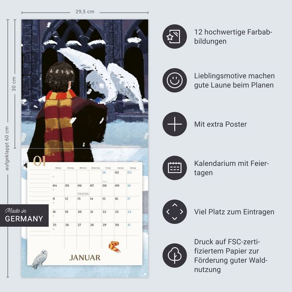 Produktbild: Harry Potter Broschurkalender 2027
