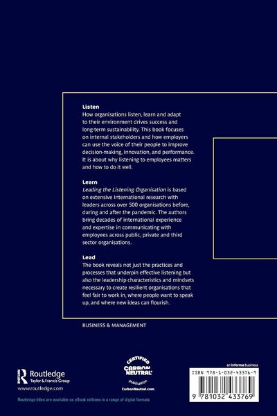 Produktbild: Leading the Listening Organisation