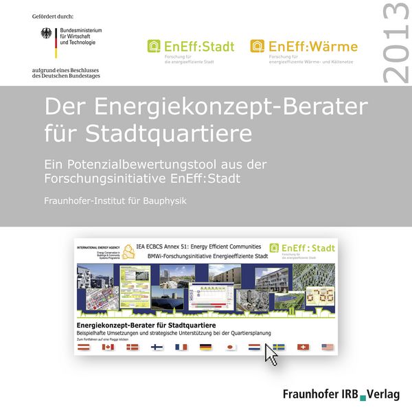 Produktbild: Der Energiekonzept-Berater f&uuml;r Stadtquartiere.