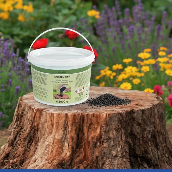 Produktbild: Wurzel-weg 3000 g, Wurzelentferner, beschleunigt Zersetzungsprozess