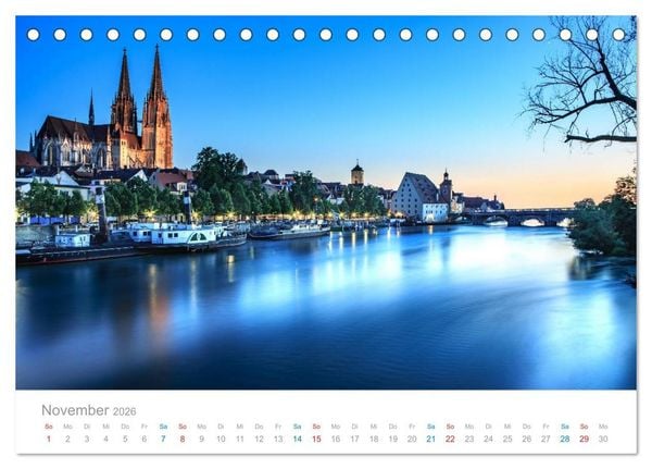 Produktbild: Regensburg - Welterbestadt an der Donau (Tischkalender 2026 DIN A5 quer), CALVENDO Monatskalender