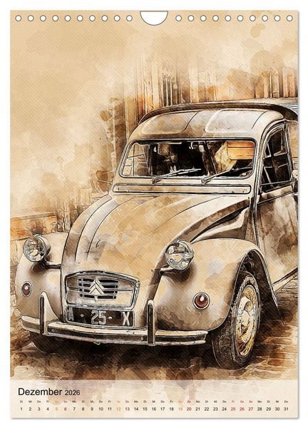 Produktbild: Die Ente - Automobil Legende (Wandkalender 2026 DIN A4 hoch), CALVENDO Monatskalender