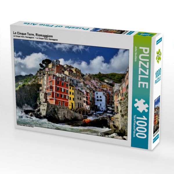CALVENDO Puzzle Le Cinque Terre, Riomaggiore | 1000 Teile Lege-Größe 64x48cm Foto-Puzzle für glückliche Stunden