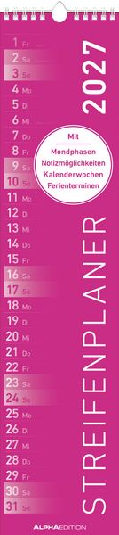 Produktbild: Streifenplaner PINK 2027