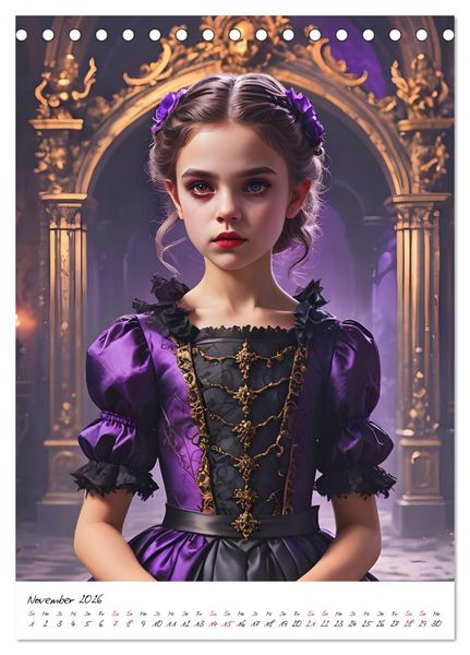 Produktbild: Vampirkinder der Finsternis (Tischkalender 2026 DIN A5 hoch), CALVENDO Monatskalender