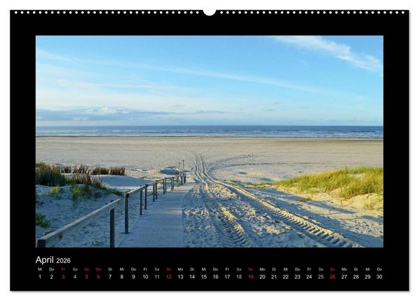 Produktbild: Juist &ndash; Insel im Wattenmeer (Wandkalender 2026 DIN A2 quer), CALVENDO Monatskalender