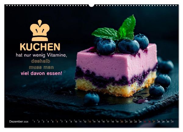 Produktbild: Dessert - Liebe auf den ersten Biss (hochwertiger Premium Wandkalender 2026 DIN A2 quer), Kunstdruck in Hochglanz
