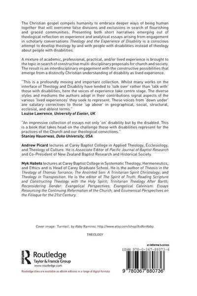 Produktbild: Theology and the Experience of Disability