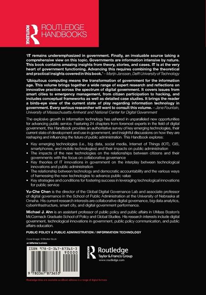 Produktbild: Routledge Handbook on Information Technology in Government