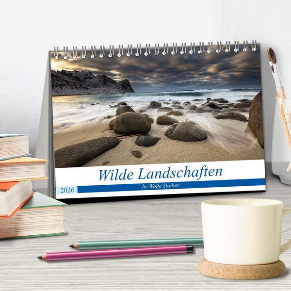 Produktbild: Wilde Landschaften (Tischkalender 2026 DIN A5 quer), CALVENDO Monatskalender
