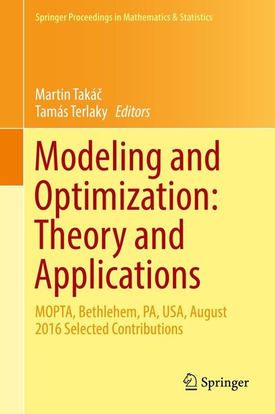 Produktbild: Modeling and Optimization: Theory and Applications