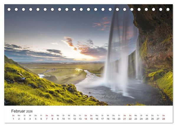 Produktbild: Sommer in Island (Tischkalender 2026 DIN A5 quer), CALVENDO Monatskalender