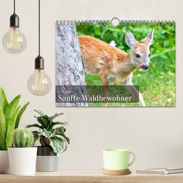 Produktbild: Rehe - Sanfte Waldbewohner (Wandkalender 2026 DIN A4 quer), CALVENDO Monatskalender