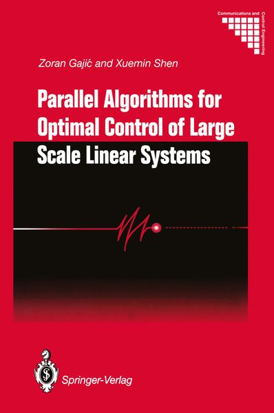Produktbild: Parallel Algorithms for Optimal Control of Large Scale Linear Systems