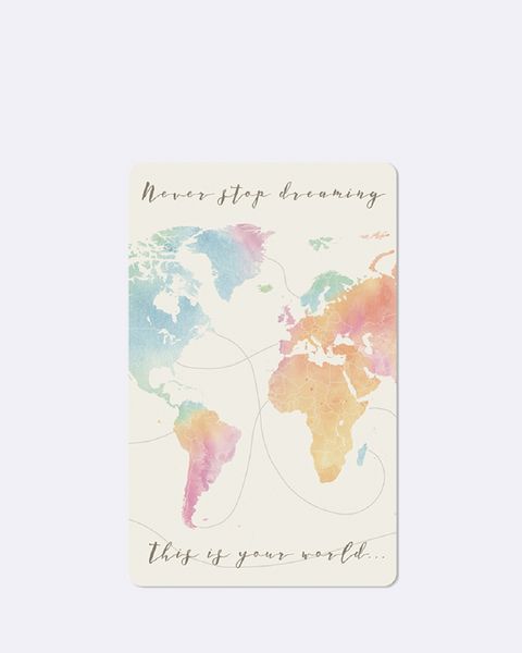 Produktbild: Lunacard Postkarte *World map