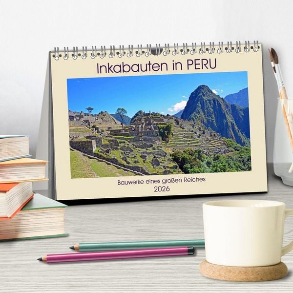 Produktbild: Inkabauten in PERU, Bauwerke eines gro&szlig;en Reiches (Tischkalender 2026 DIN A5 quer), CALVENDO Monatskalender