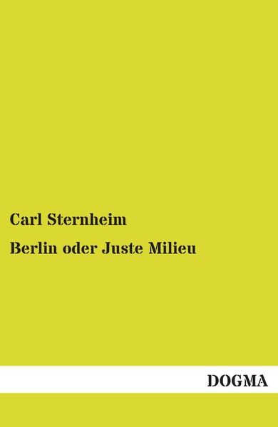 Produktbild: Berlin oder Juste Milieu