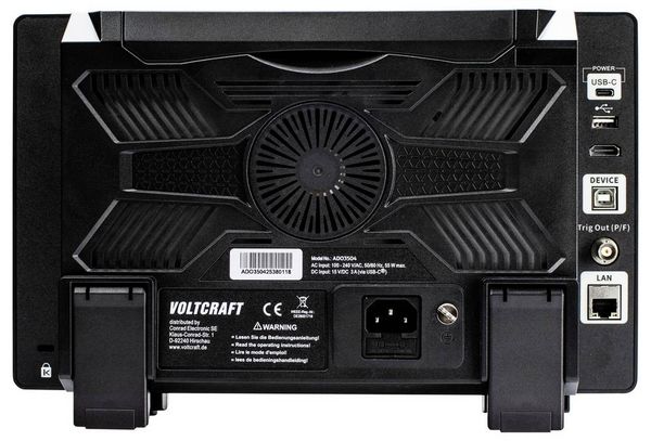 Produktbild: VOLTCRAFT ADO-3504 Digital-Oszilloskop 350 MHz 2.5 GSa/s 250 Mpts 12 Bit Digital-Speicher (DSO) 1 St.