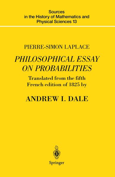 Produktbild: Pierre-Simon Laplace Philosophical Essay on Probabilities