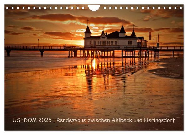 Usedom 2026 Rendezvous zwischen Ahlbeck und Heringsdorf (Wandkalender 2026 DIN A4 quer), CALVENDO Monatskalender