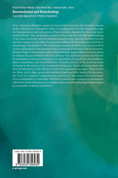 Produktbild: Bioremediation and Biotechnology