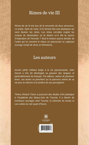 Produktbild: Jean Secret Et Thierry Roland Tiston: Rimes de Vie III