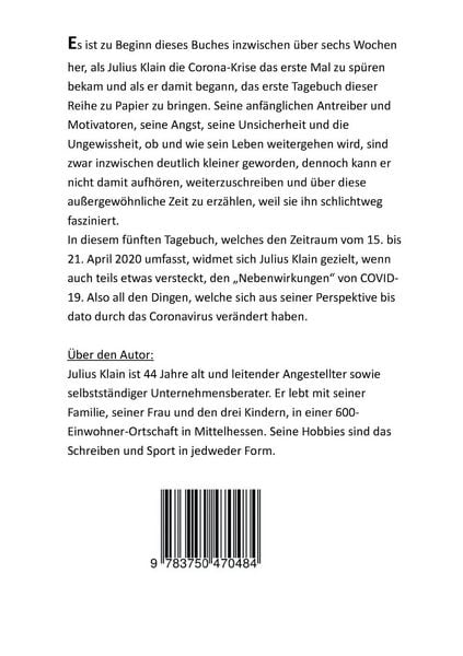 Produktbild: Coronavirus - Mein f&uuml;nftes Corona-Krise Tagebuch