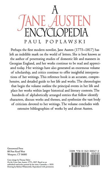 Produktbild: A Jane Austen Encyclopedia