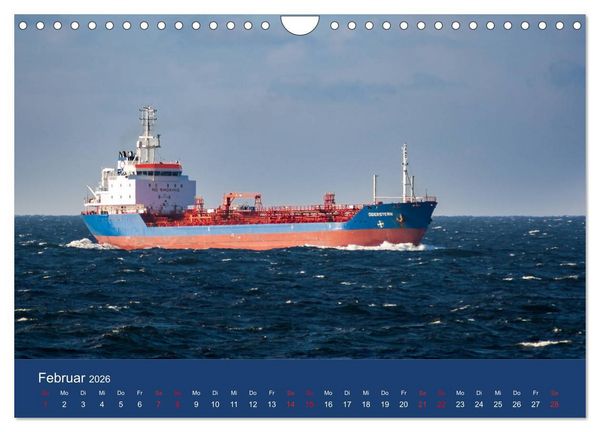 Produktbild: Schiffe - Begegnungen auf Nord- und Ostsee (Wandkalender 2026 DIN A4 quer), CALVENDO Monatskalender