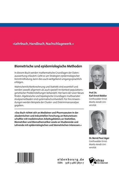 Produktbild: Biometrische und epidemiologische Methoden
