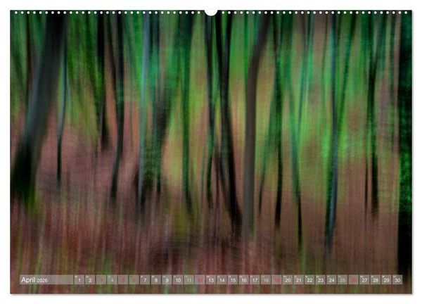 Produktbild: Atelier Wald - gemalt mit Licht (hochwertiger Premium Wandkalender 2026 DIN A2 quer), Kunstdruck in Hochglanz