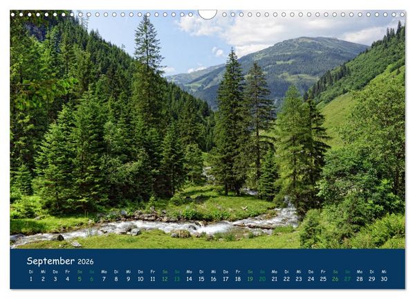 Produktbild: Bergwelt Hohe Tauern - Wandergenuss in alpiner Landschaft (Wandkalender 2026 DIN A3 quer), CALVENDO Monatskalender