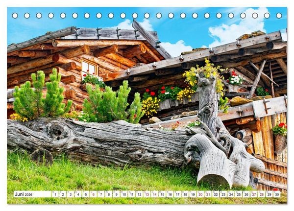 Produktbild: Almen im S&uuml;dtiroler Ultental (Tischkalender 2026 DIN A5 quer), CALVENDO Monatskalender
