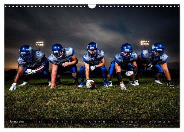 Produktbild: American Football - Athleten (Wandkalender 2026 DIN A3 quer), CALVENDO Monatskalender