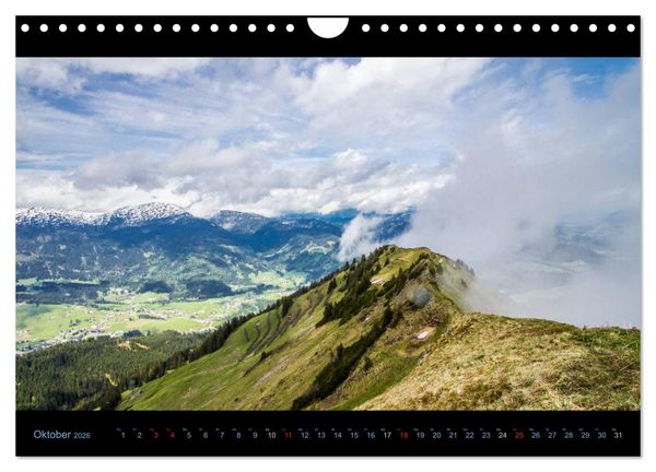 Produktbild: Region Oberstdorf - Kleinwalsertal und Nebelhorn (Wandkalender 2026 DIN A4 quer), CALVENDO Monatskalender