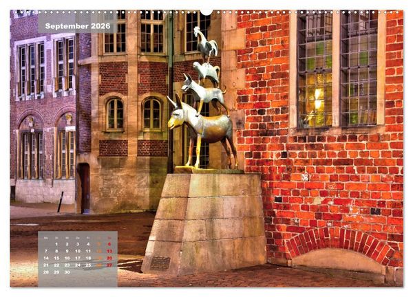 Produktbild: Die Freie Hansestadt Bremen (hochwertiger Premium Wandkalender 2026 DIN A2 quer), Kunstdruck in Hochglanz