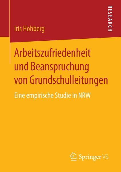 Produktbild: Arbeitszufriedenheit und Beanspruchung von Grundschulleitungen