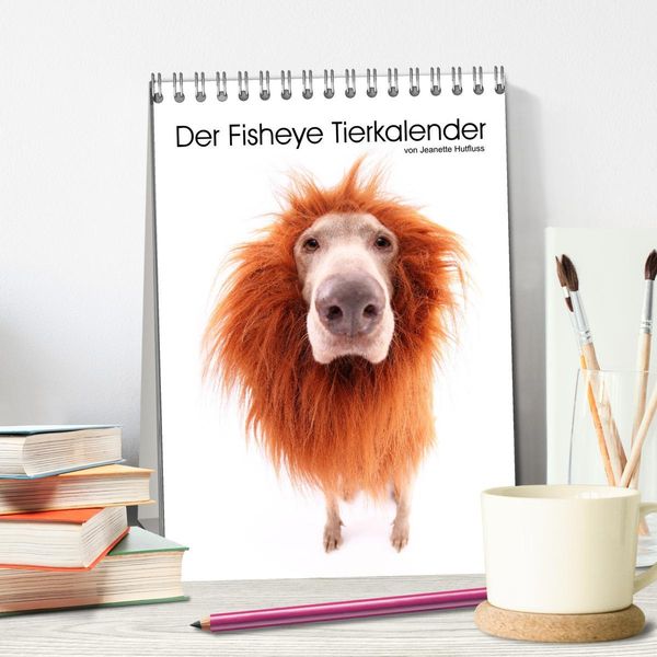 Produktbild: Der Fisheye Tiere Kalender (Tischkalender 2026 DIN A5 hoch), CALVENDO Monatskalender